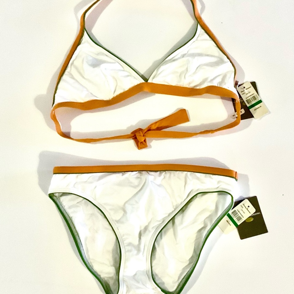 Tommy Bahama White and Orange Bikini